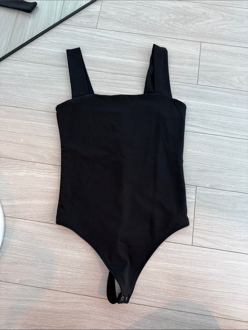 Abercrombie & Fitch Black Square Neck Bodysuit